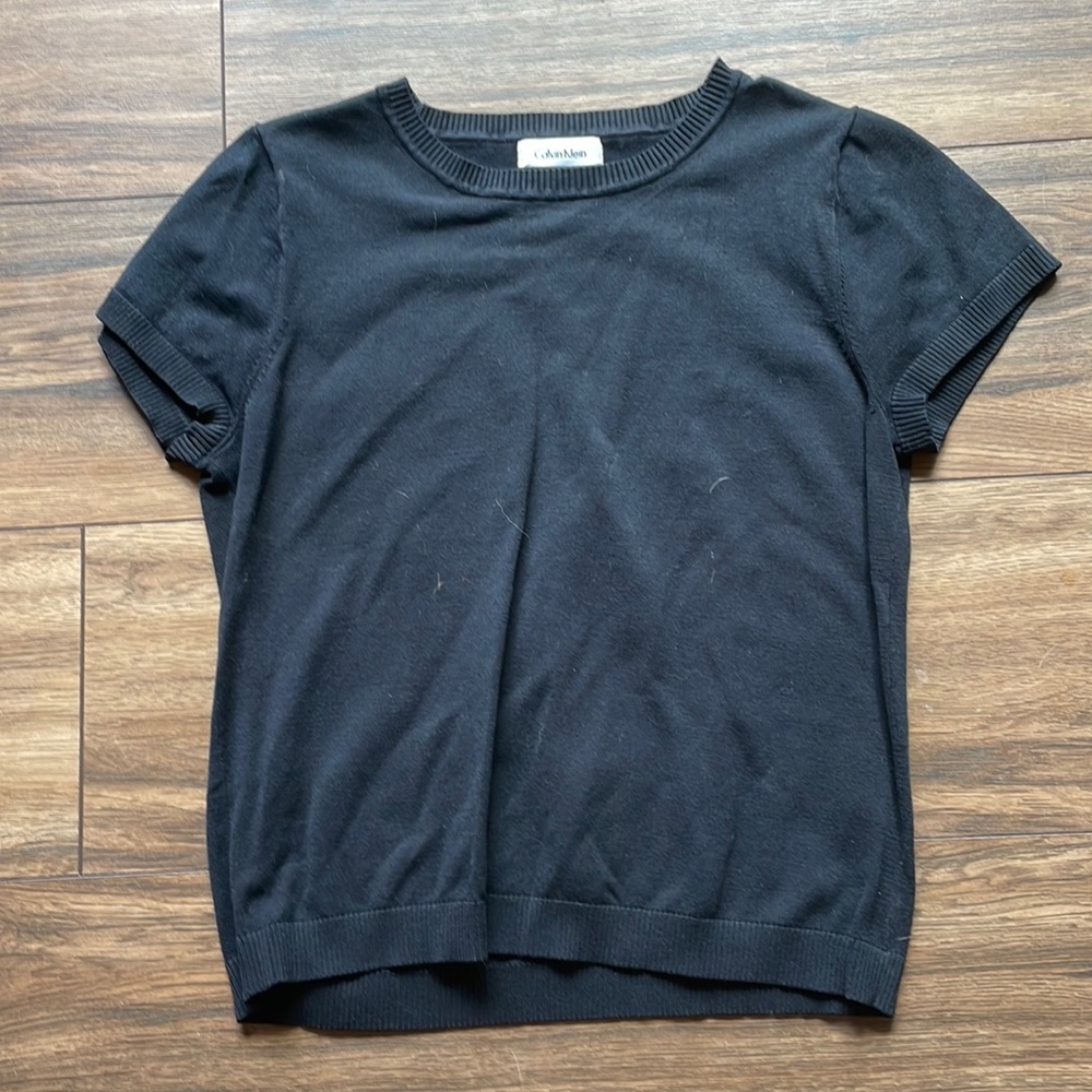 Calvin Klein size S black Short sleeve top